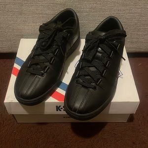 Brand new and never worn. Black KSwiss Classic Tennis Shoes